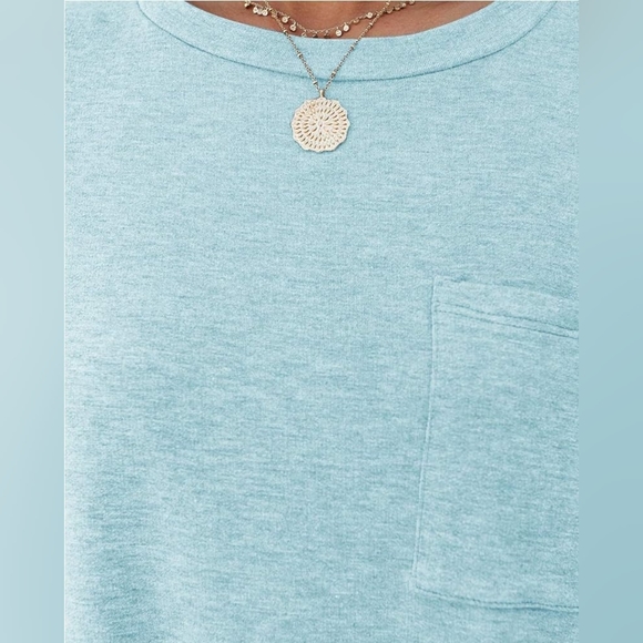 Womens Crew Neck Loose Fit Top - Picture 4 of 10